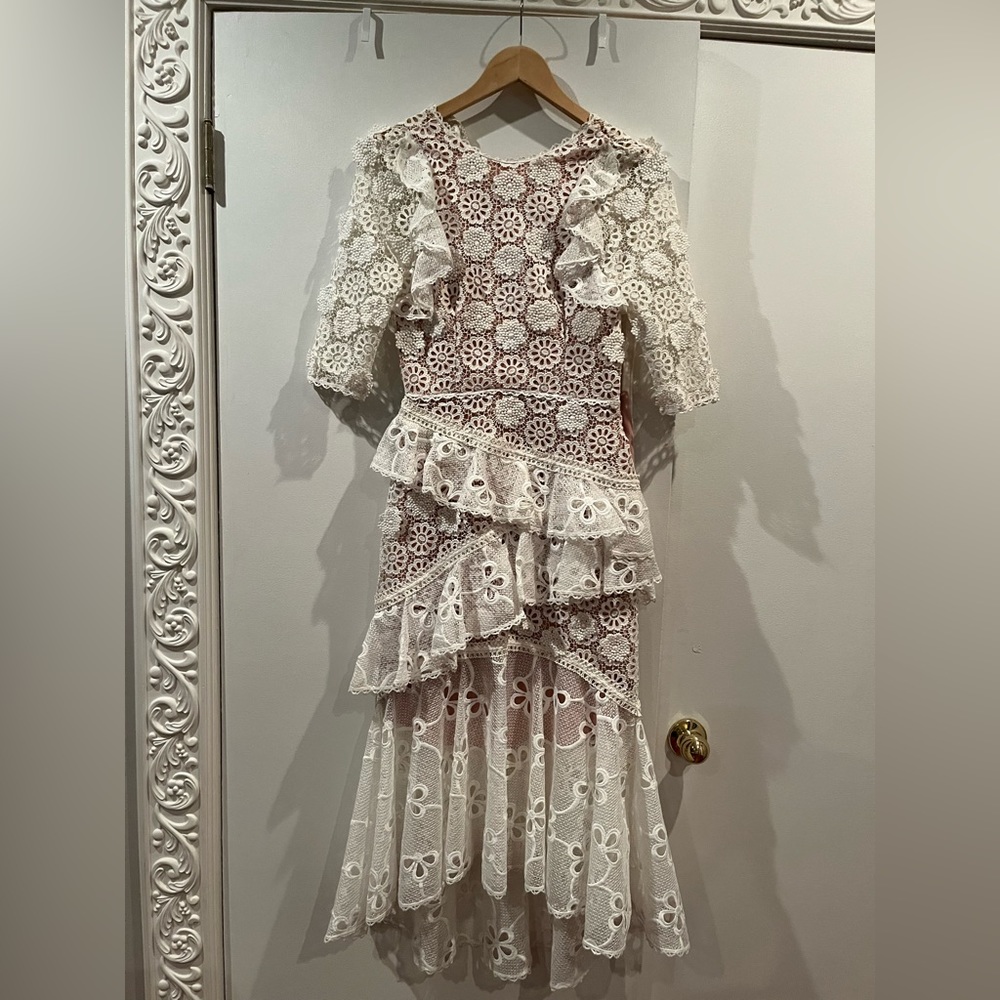 Alexis White MIDI dress
